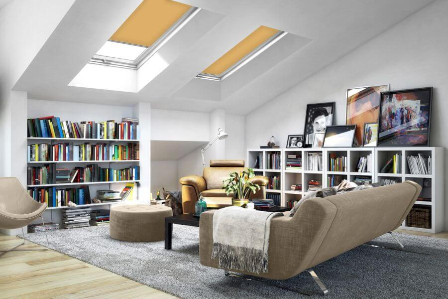 Rollo 3047 Dachfenster Gelb