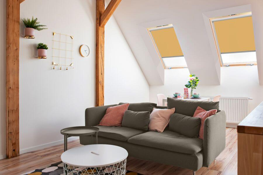 Rollo 3047 Dachfenster Gelb