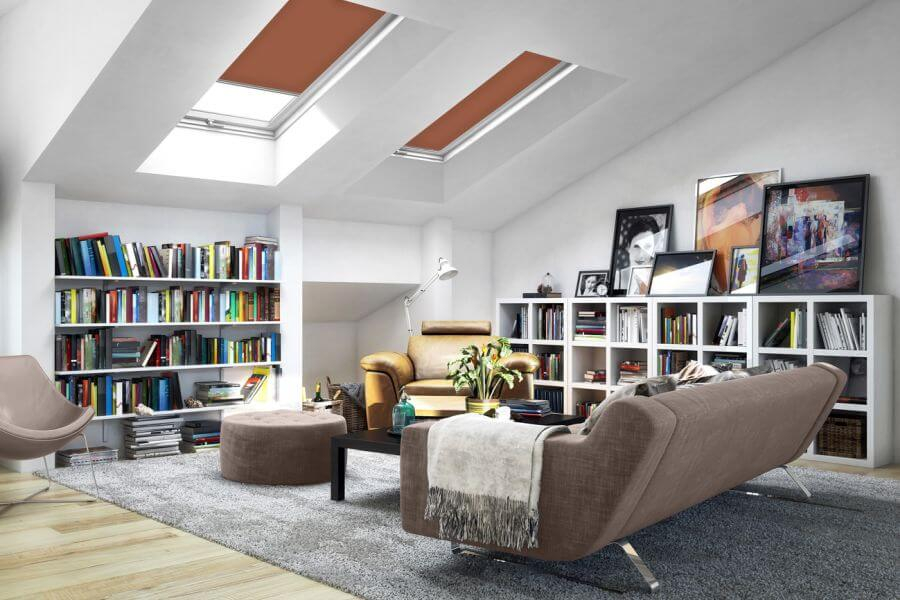 Rollo 3051 Dachfenster Braun