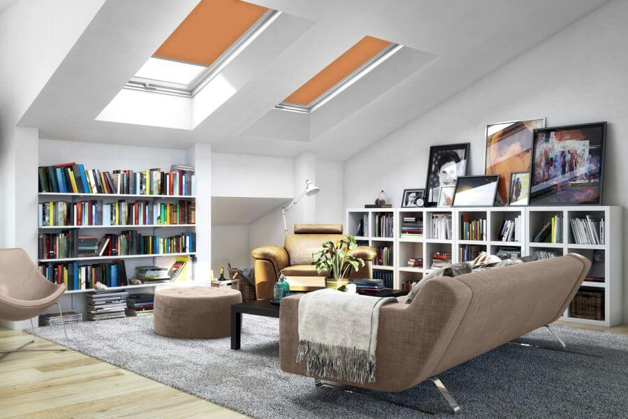 Rollo 3052 Dachfenster Orange