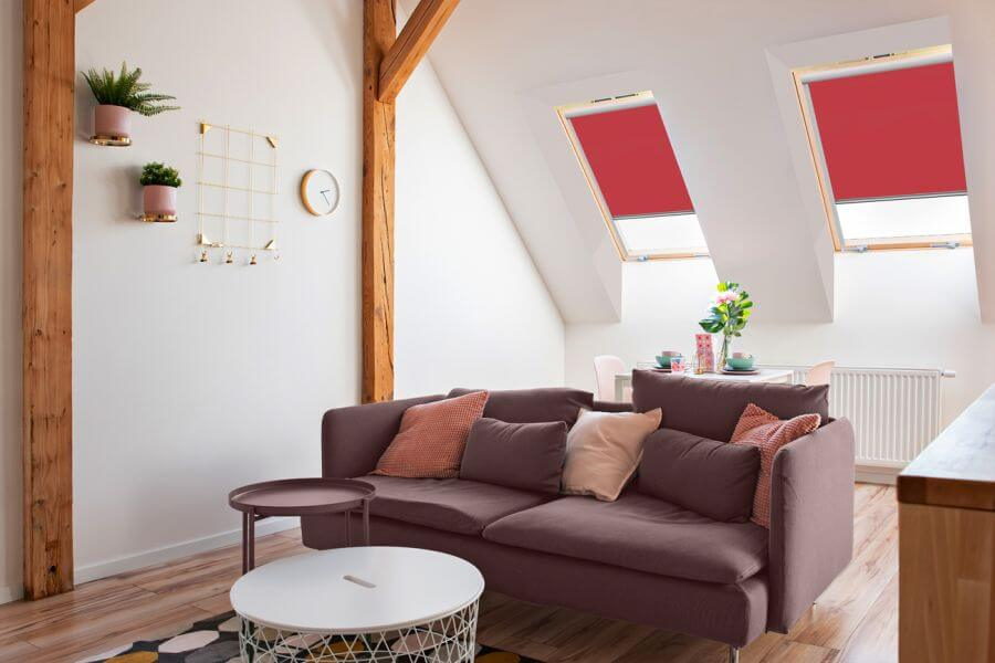 Rollo 3055 Dachfenster Rot