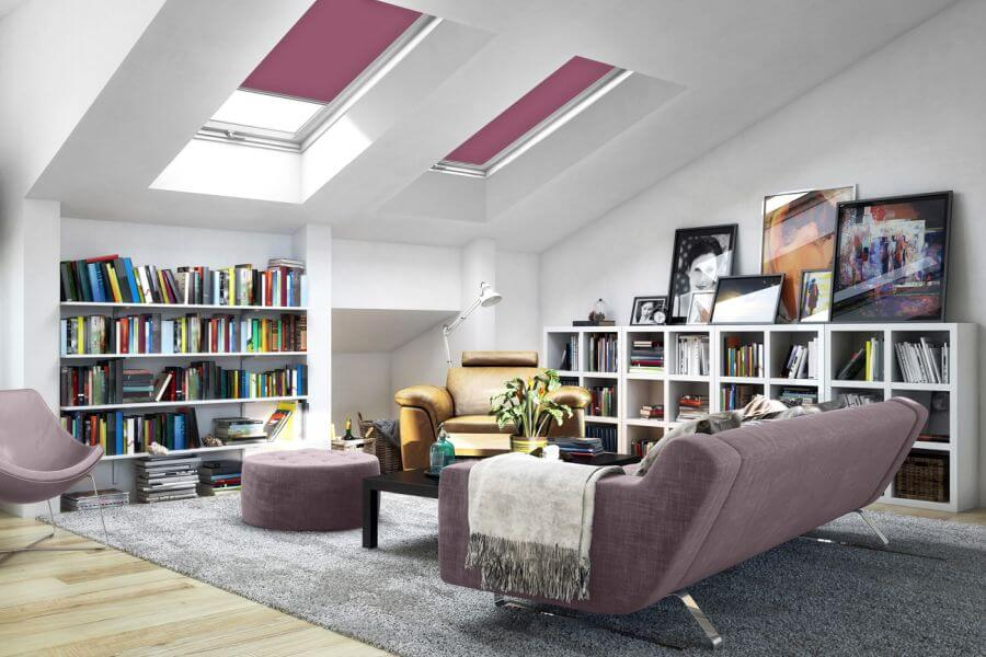 Rollo 3059 Dachfenster Lila