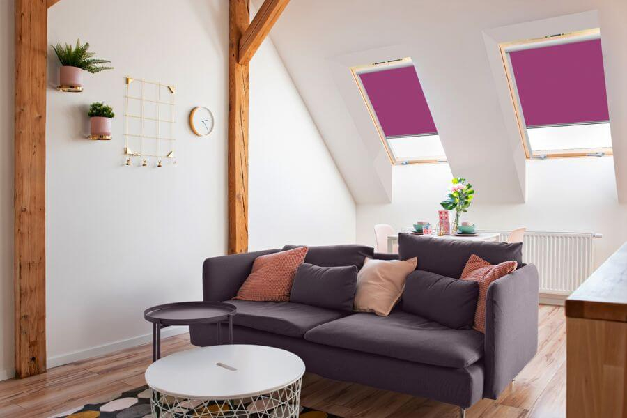 Rollo 3060 Dachfenster Lila