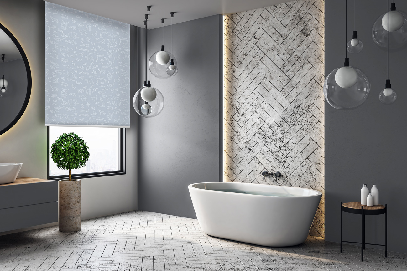 Rollo Blackout Animals 3867 Badezimmer