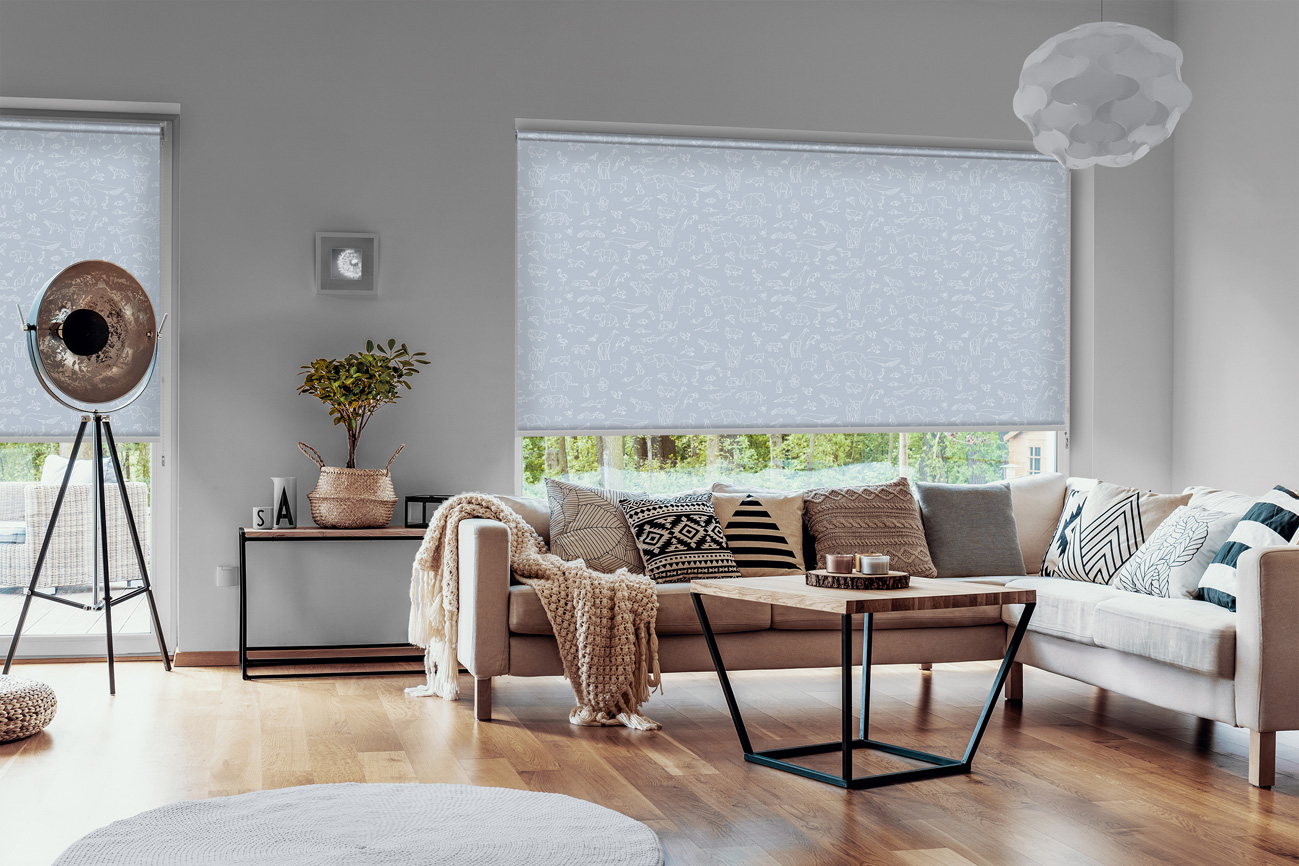 Rollo Blackout Animals 3867 Wohnzimmer