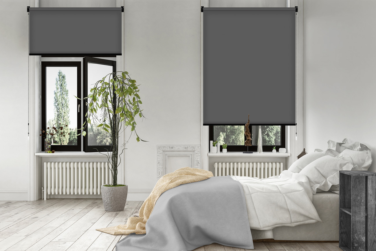 Rollo Blackout Cerro 3765 Schlafzimmer