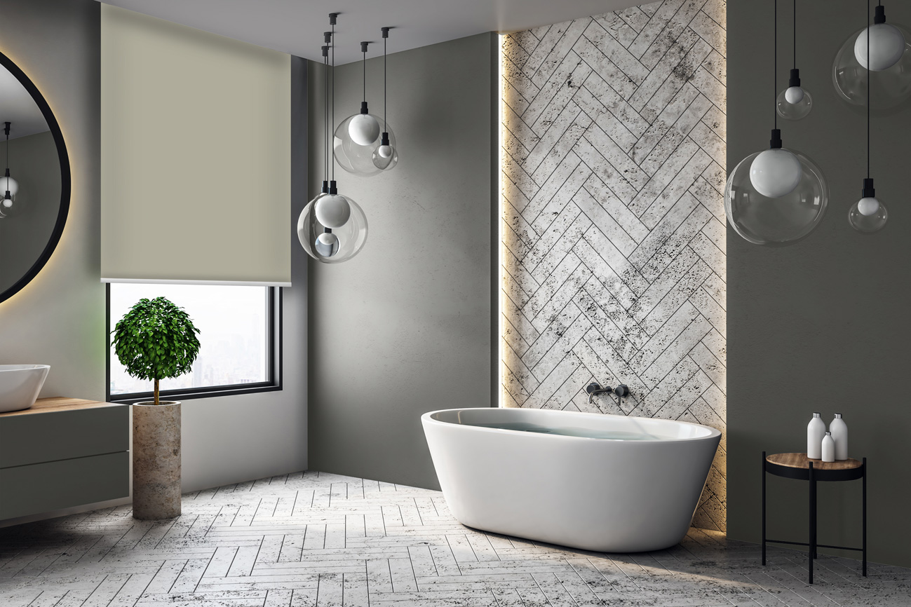 Rollo Blackout Notte 3760 Badezimmer