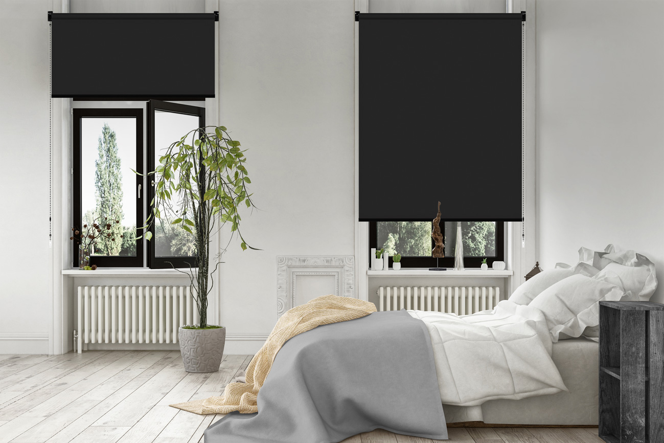 Rollo Blackout Reflex 3757 Schlafzimmer
