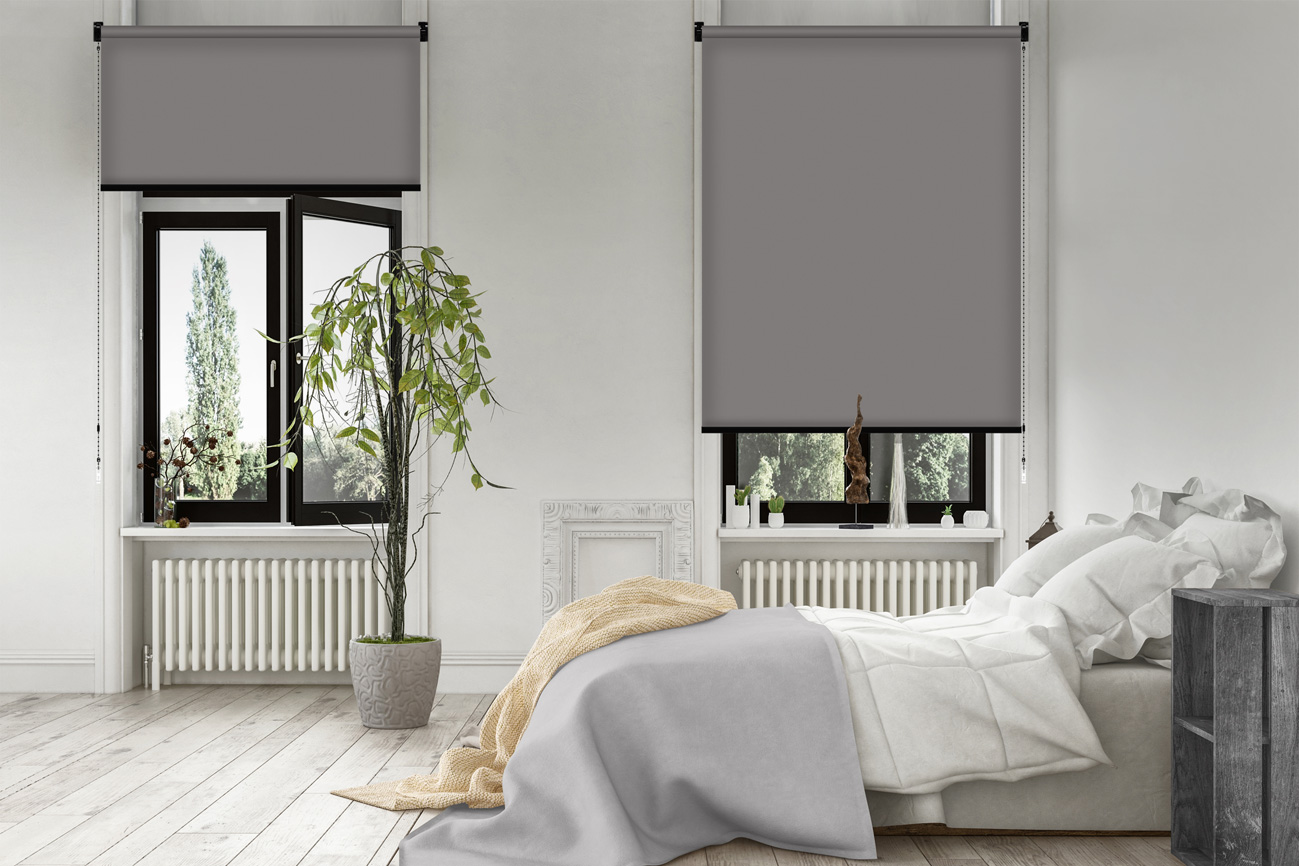 Rollo Blackout Reflex 3884 Schlafzimmer