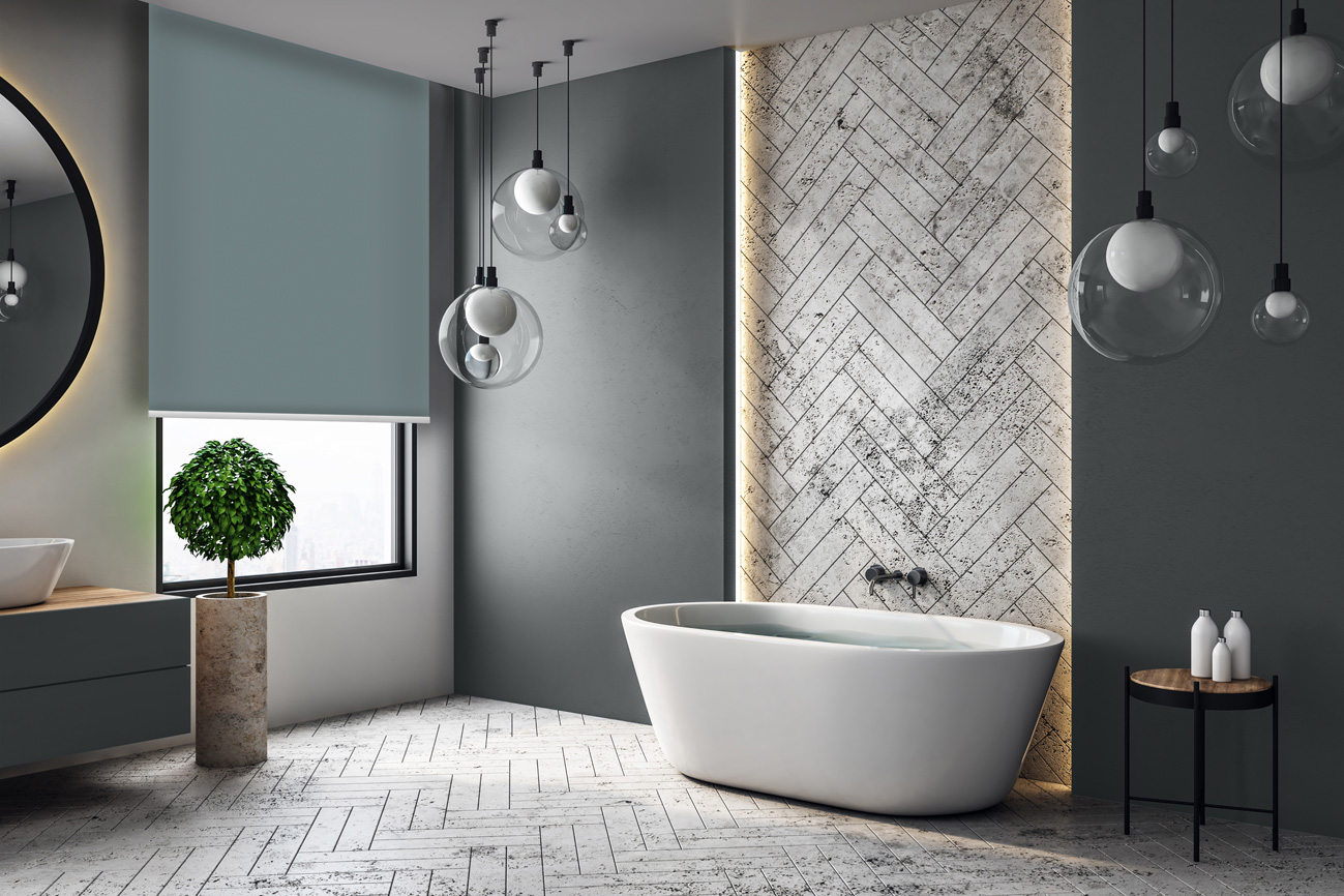 Rollo Blackout Reflex 3885 Badezimmer