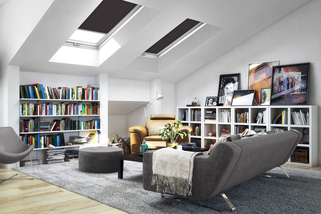 Rollo Blackout Sky 3880 Wohnzimmer