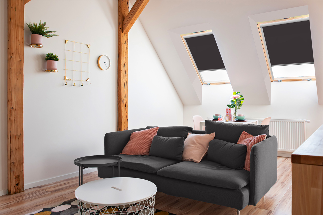 Rollo Blackout Sky 3880 Wohnzimmer