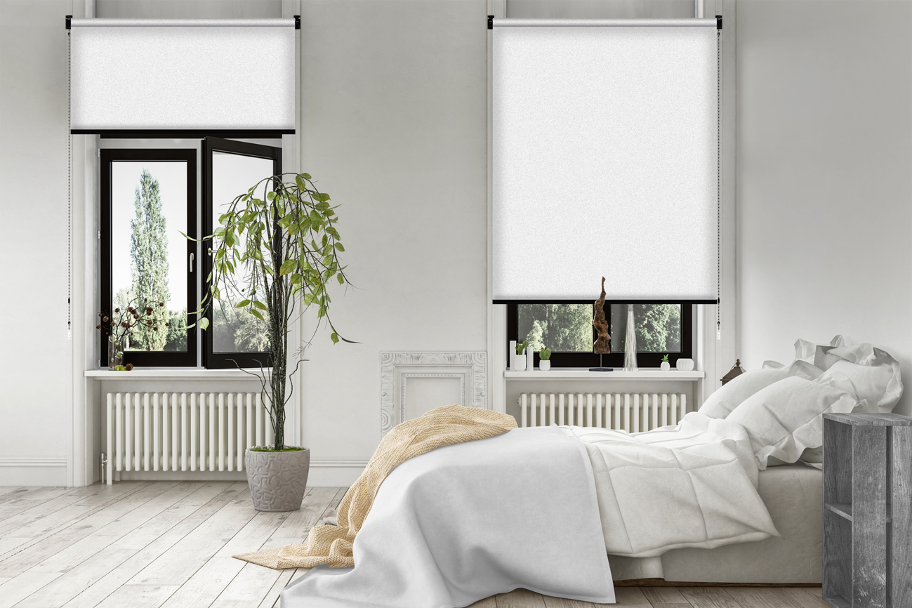 Rollo Borroso Blackout 3857 Schlafzimmer