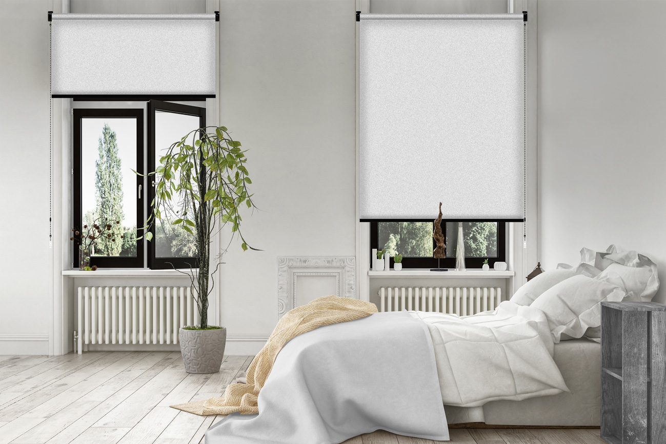 Rollo Borroso Blackout 3859 Schlafzimmer