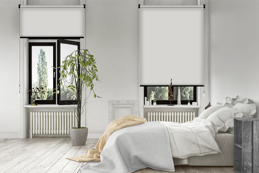 Rollo Broto Blackout 3911 Schlafzimmer