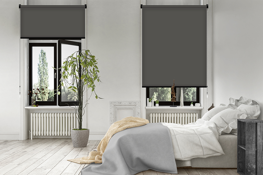 Rollo Girona Blackout 3922 Schlafzimmer