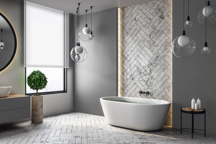 Rollo Greve 3711 weiß - Badezimmer