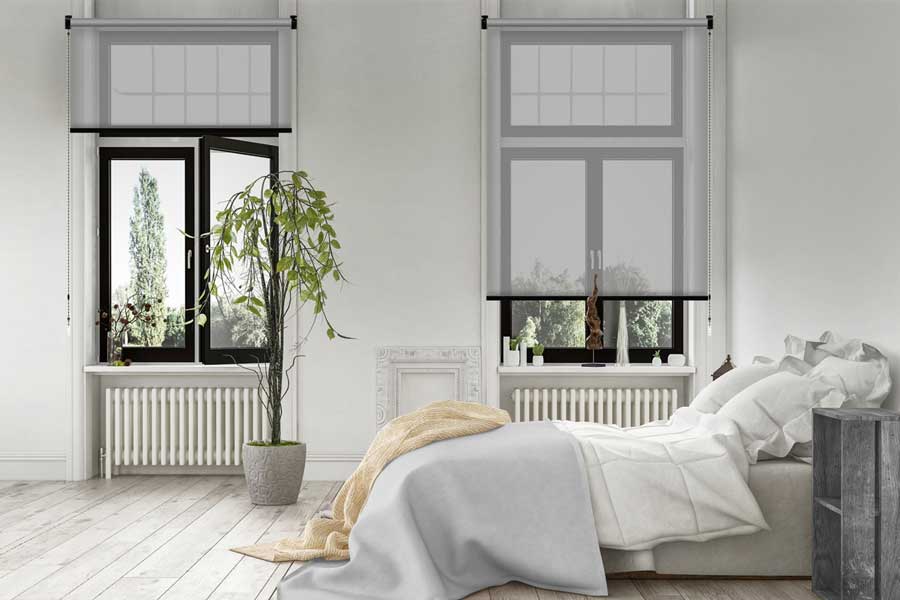 Rollo Greve 3715 in mittelgrau - Schlafzimmer