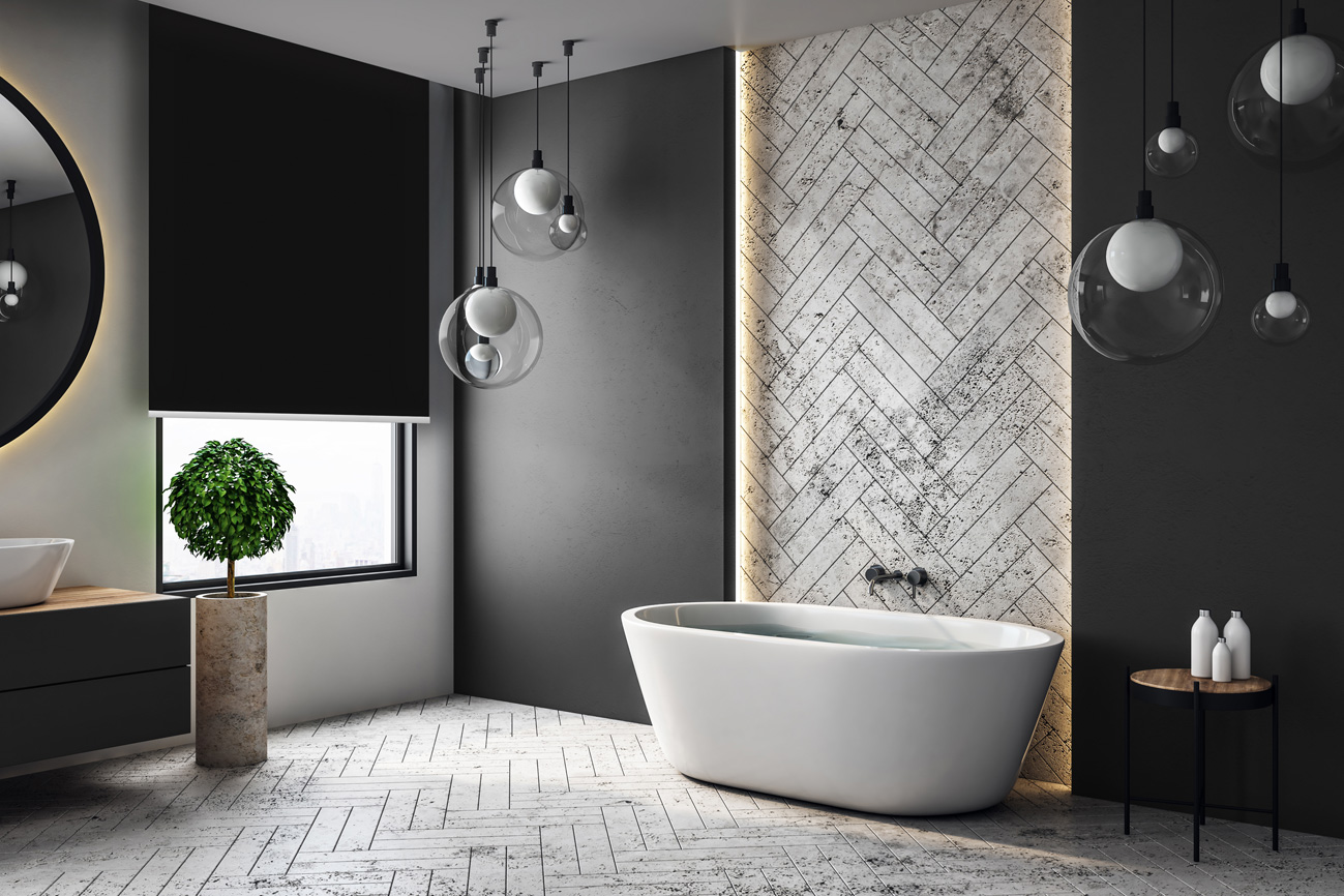 Rollo Grezzo 3800 Badezimmer