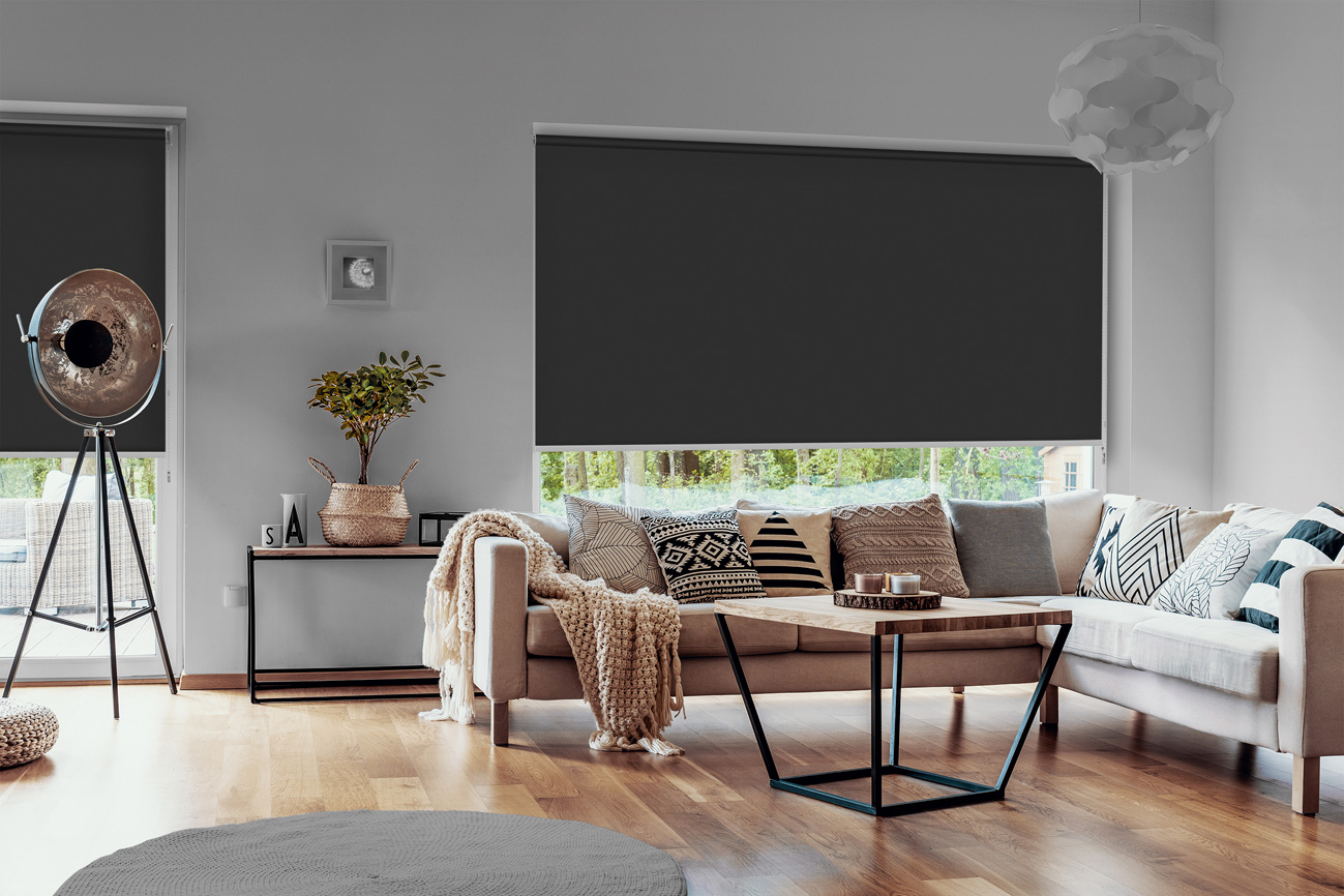 Rollo Grezzo Blackout 3869 Wohnzimmer