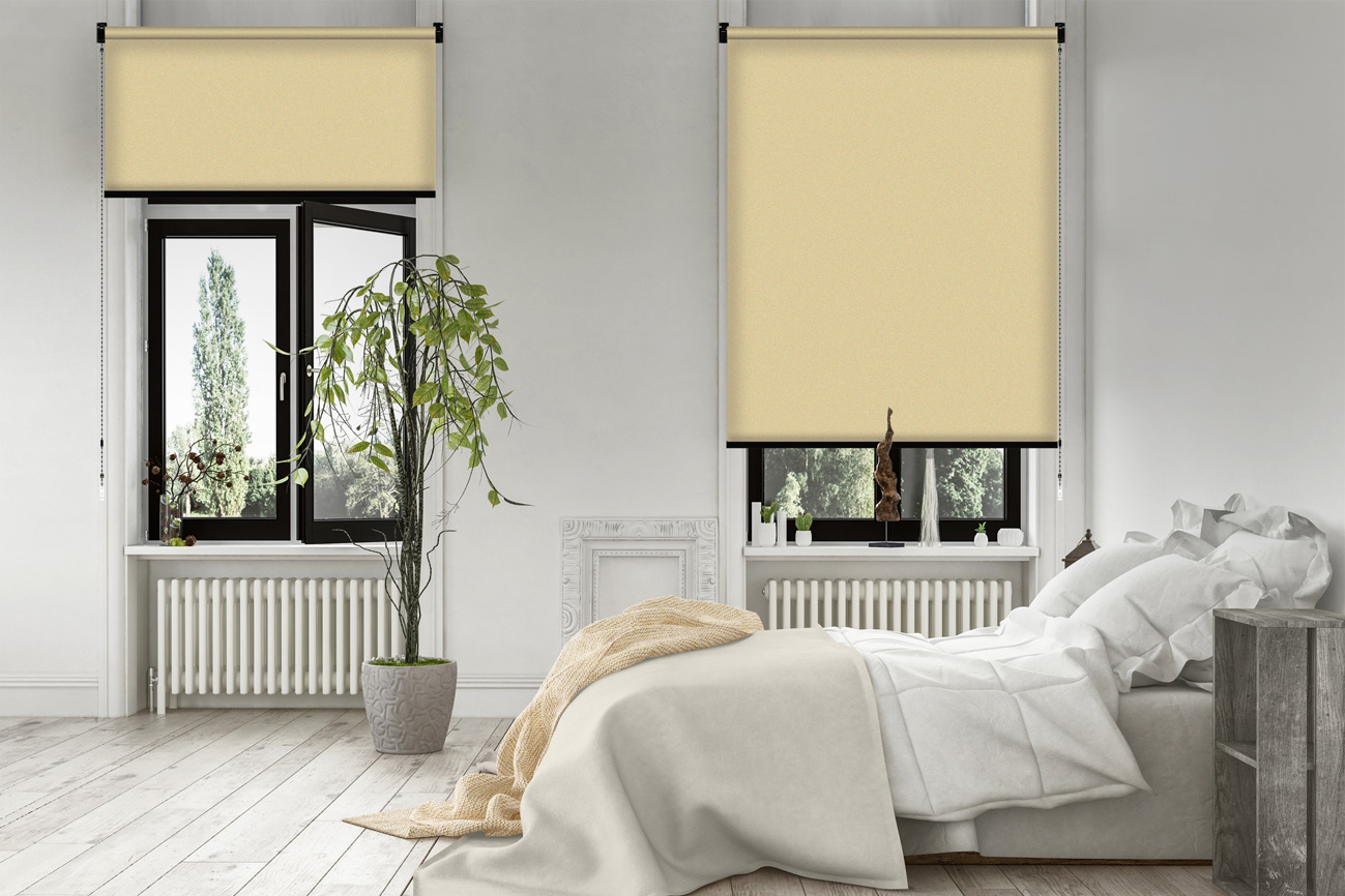 Rollo Grezzo Blackout 3870 Schlafzimmer