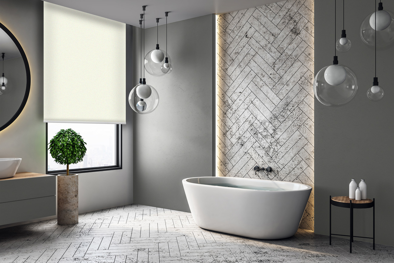 Rollo Grezzo Blackout 3872 Badezimmer