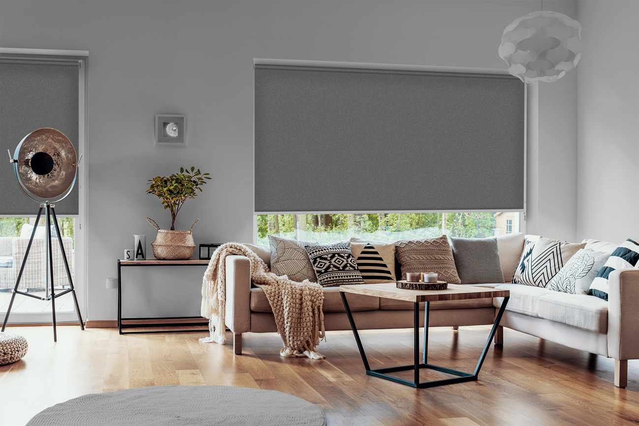 Rollo Grezzo Blackout 3873 Wohnzimmer