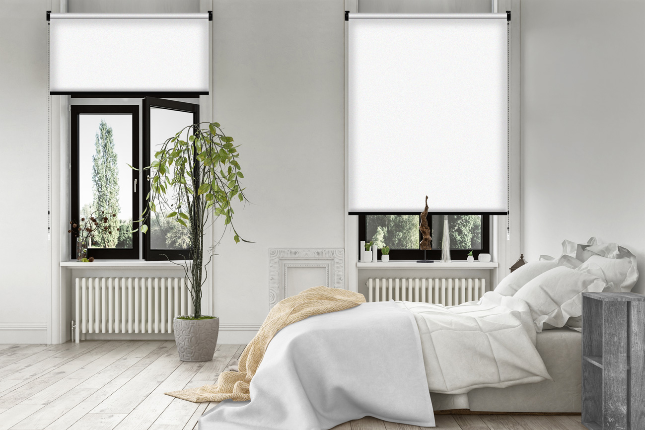 Rollo Grezzo Blackout 3875 Schlafzimmer