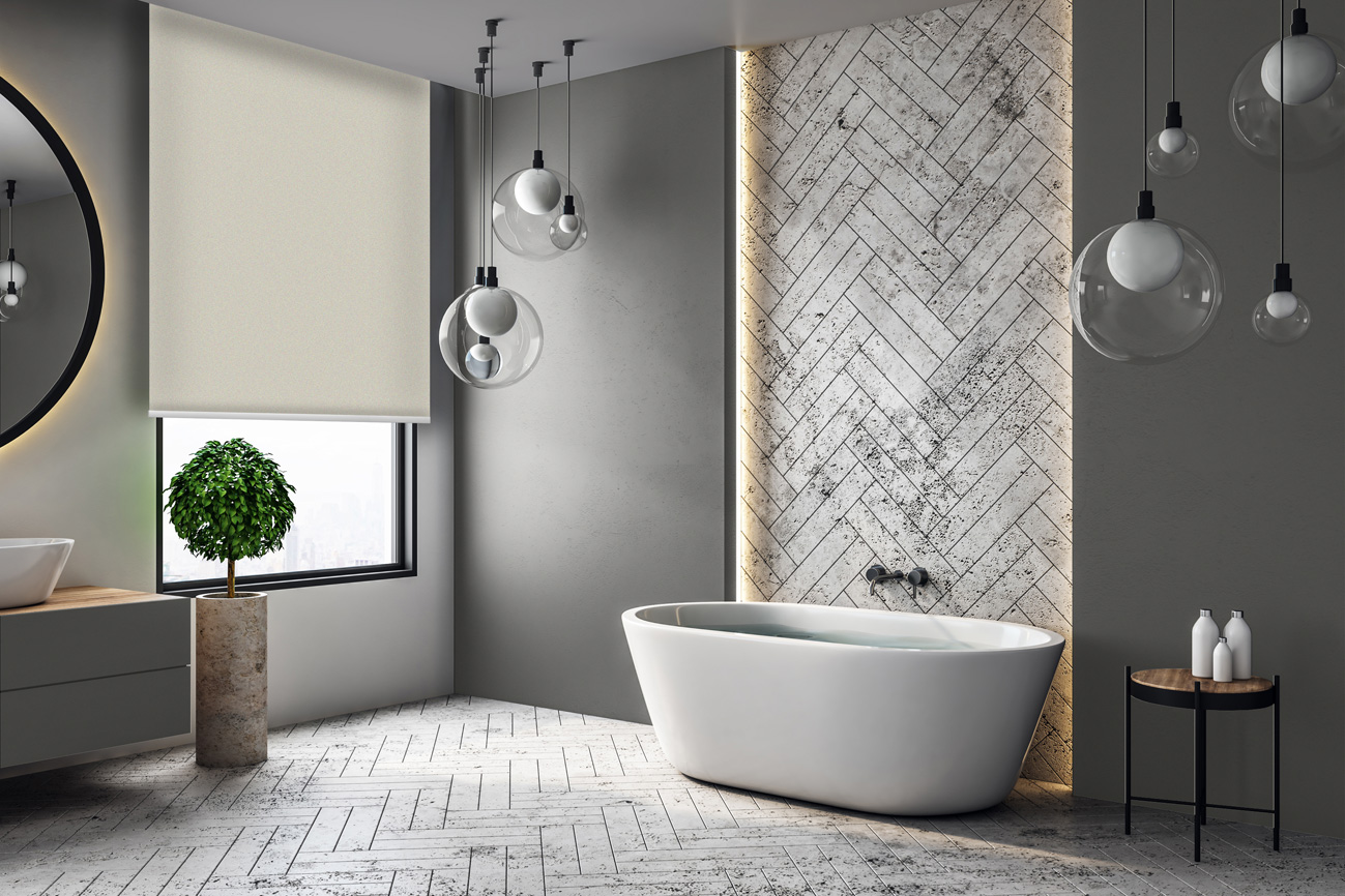 Rollo Grezzo Blackout 3876 Badezimmer