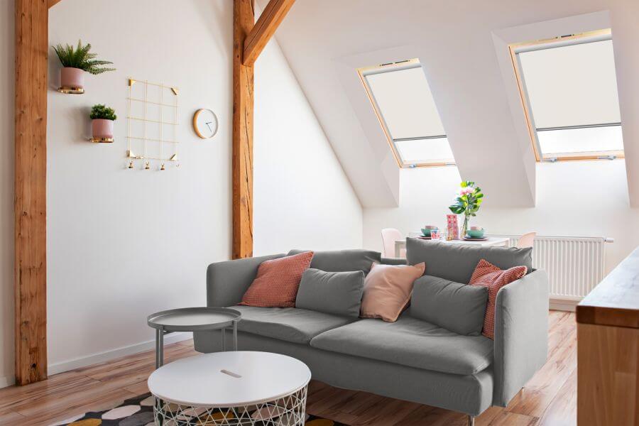 Rollo Levigo 3731 in Beige - Dachfenster Wohnzimmer
