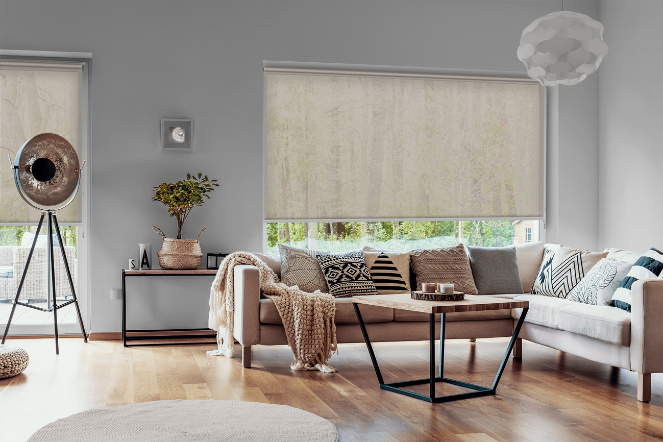 Rollo Marron 3767 Wohnzimmer