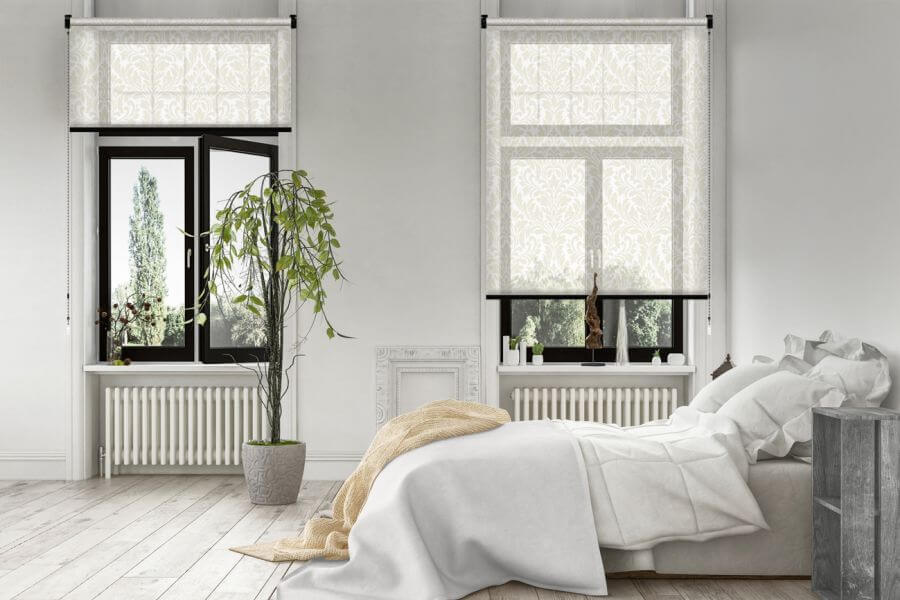 Rollo Pala 3747 in beige-grau - Schlafzimmer