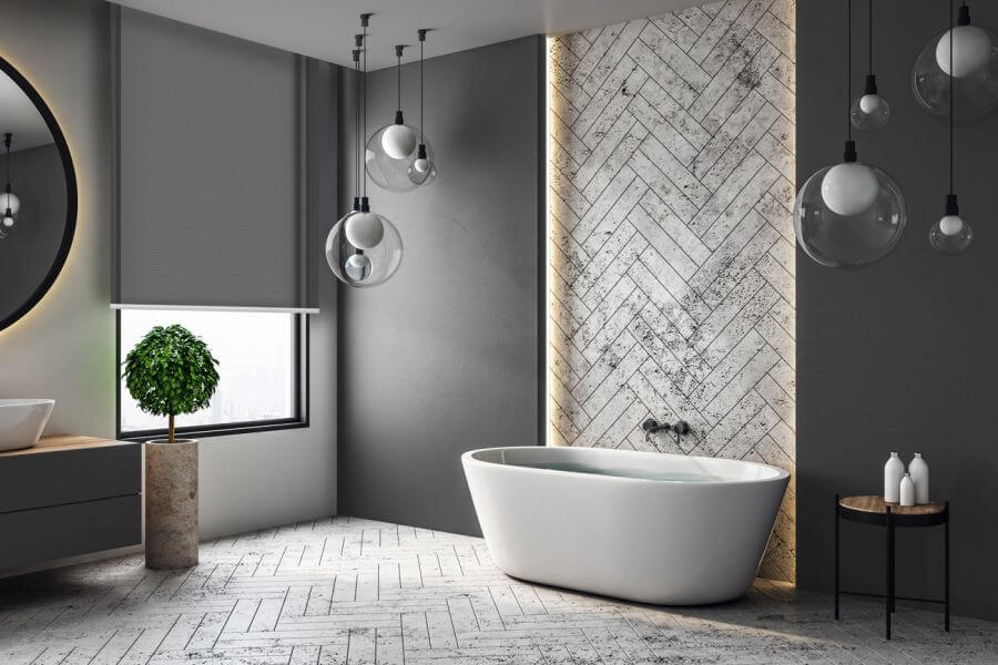 Rollo Risa 3750 in grau - Badezimmer