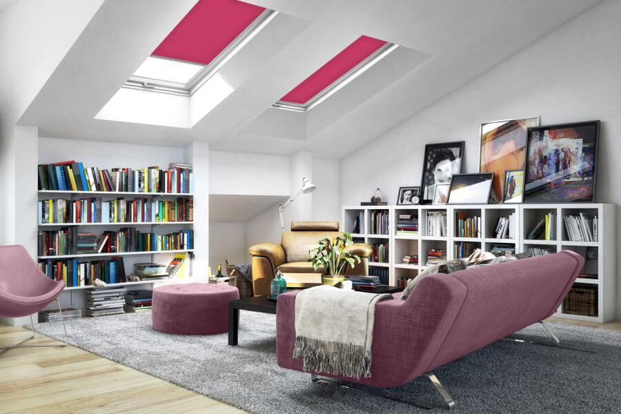 Rollo 3693 Dachfenster Magenta