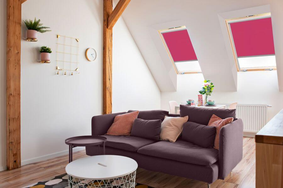 Rollo 3693 Dachfenster Magenta