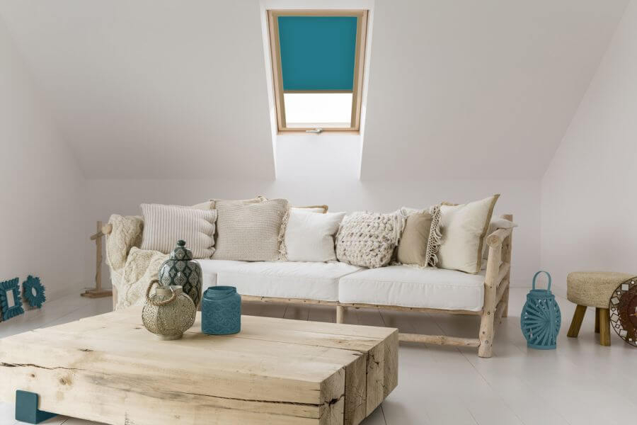 Rollo 3689 Dachfenster Blau