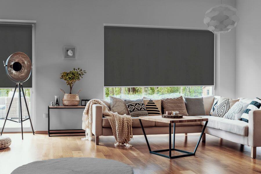 Rollo Sotti 3716 in schiefergrau - Wohnzimmer