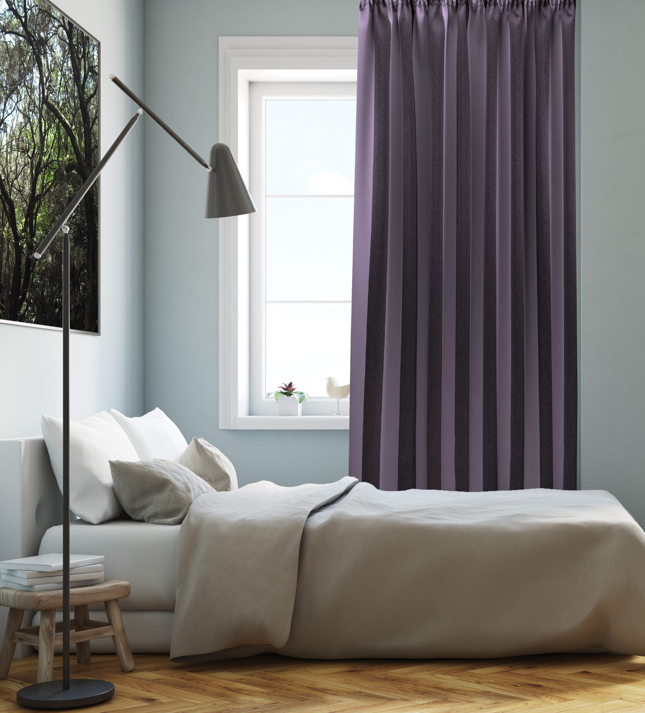 Violett Schlafzimmer