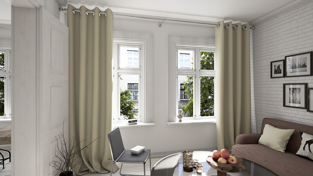 Dunkelbeige Wohnzimmer