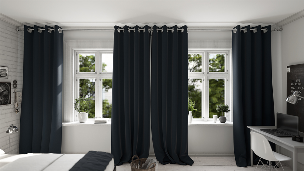 Dunkelblau Schlafzimmer 1