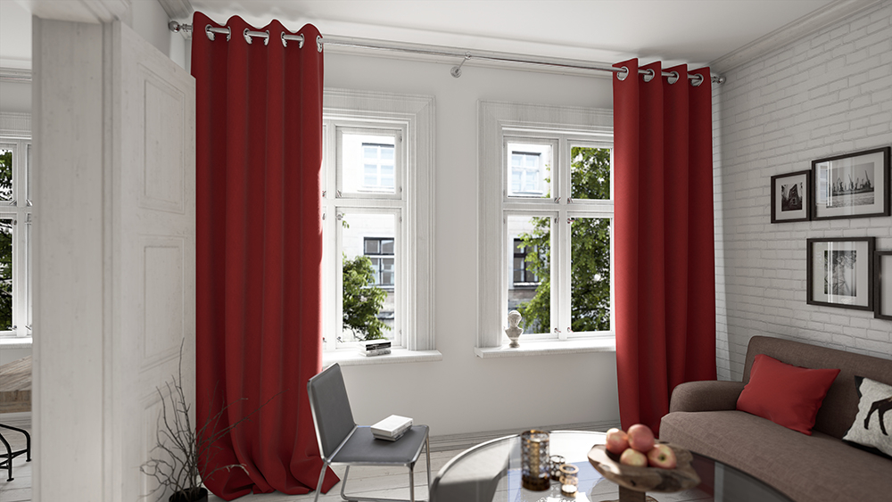 Feuerrot Wohnzimmer