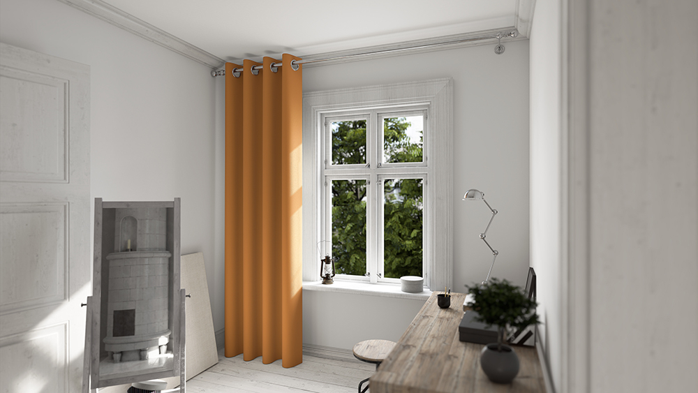 Goldorange Arbeitszimmer 2