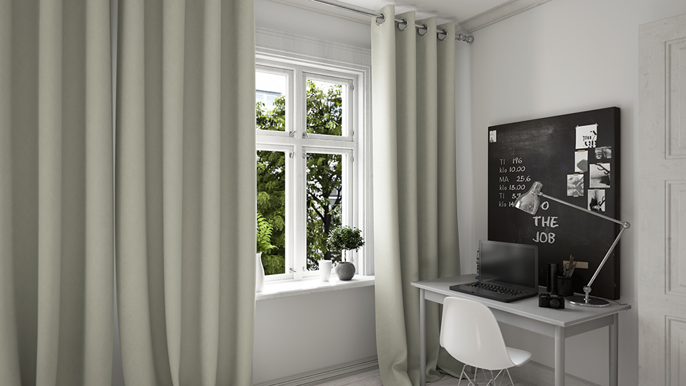 Hellbeige Arbeitszimmer 1