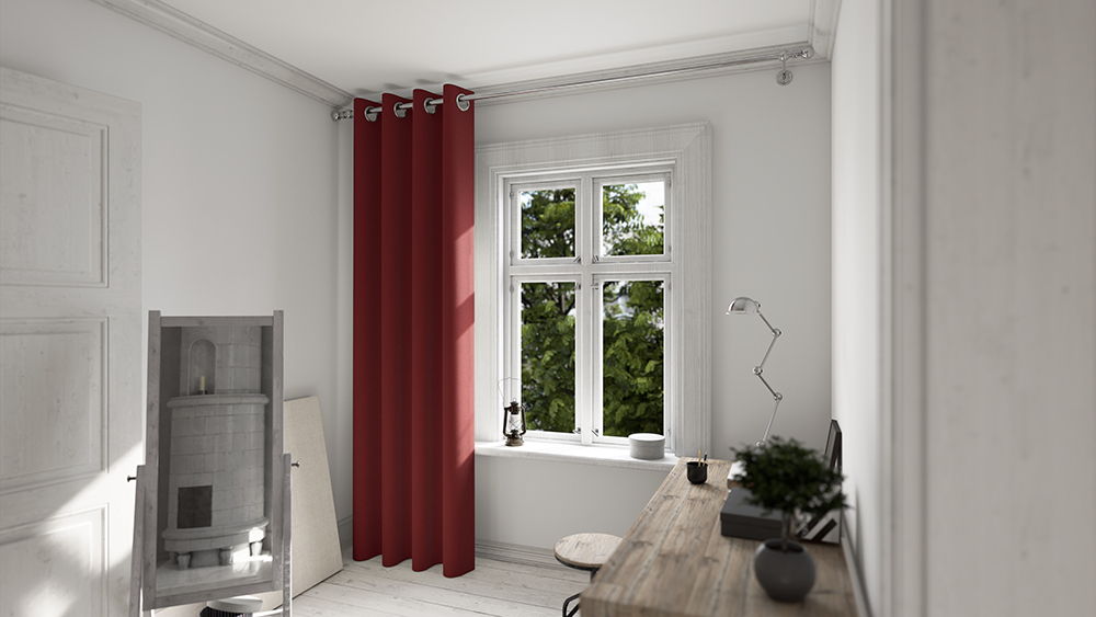 Knallrot Arbeitszimmer 2