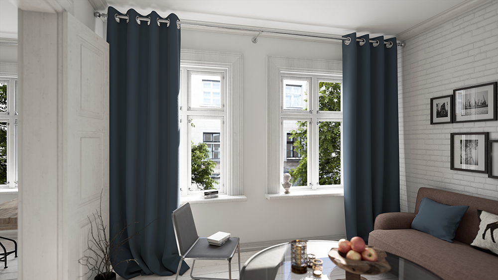 Mittelblau Wohnzimmer