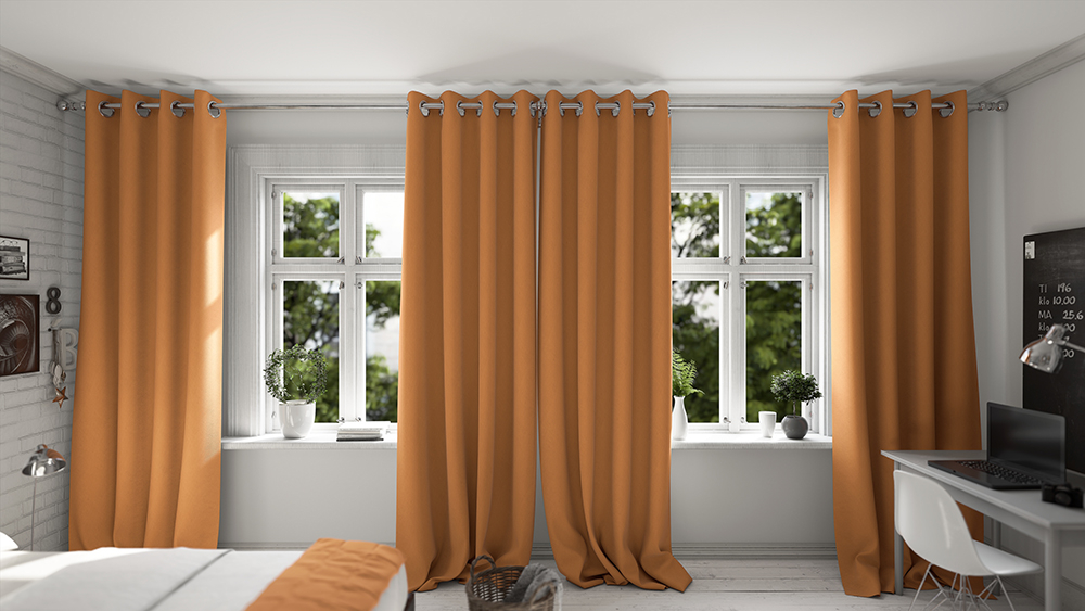 Orange Schlafzimmer 1
