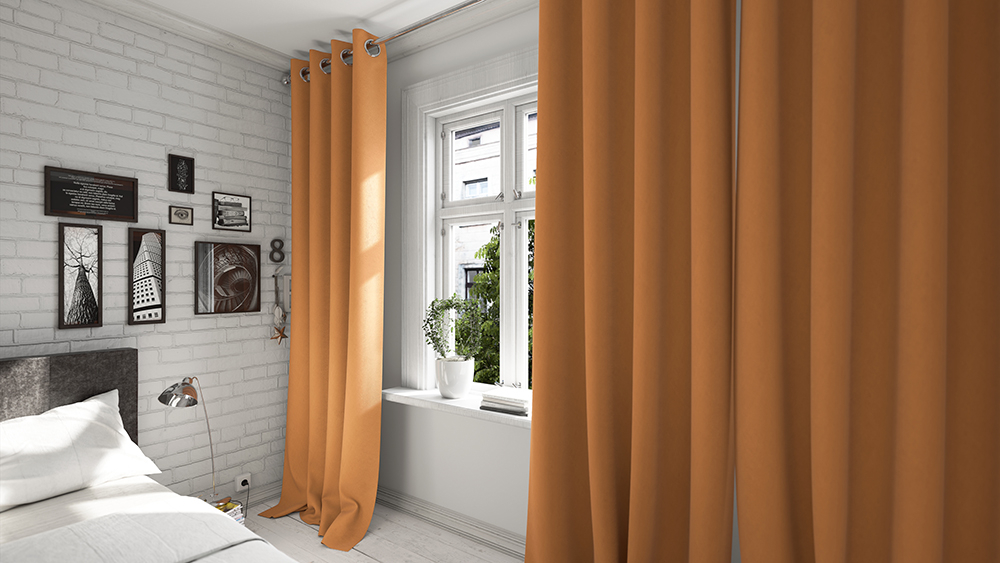 Orange Schlafzimmer 2
