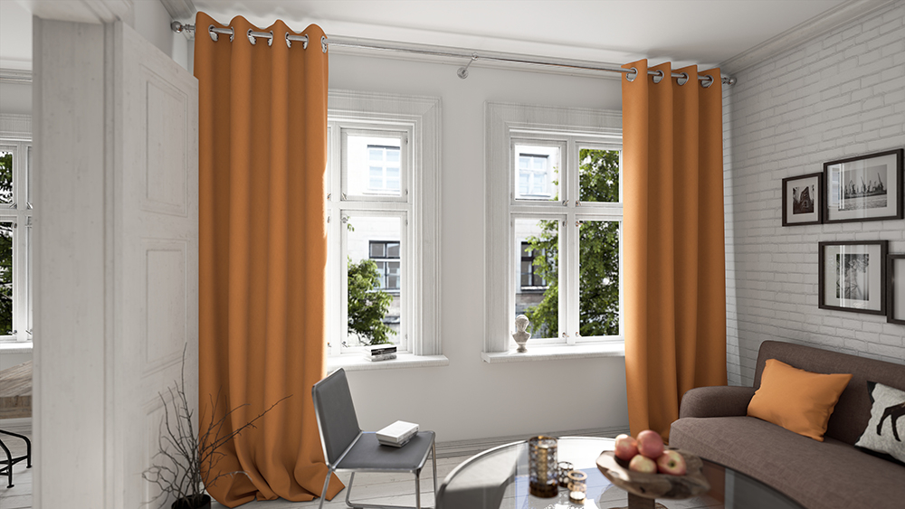 Orange Wohnzimmer