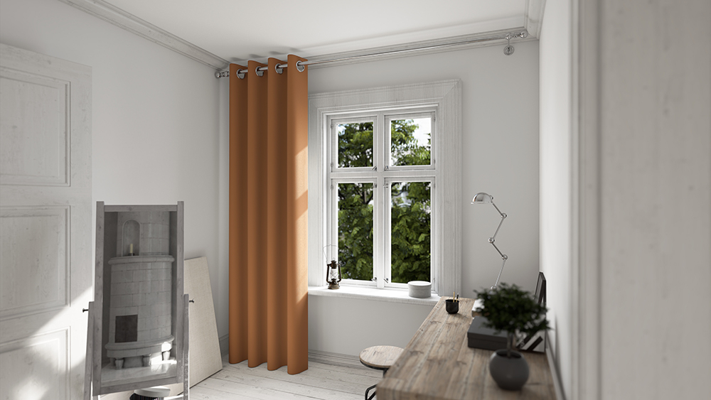 Zartorange Arbeitszimmer 2