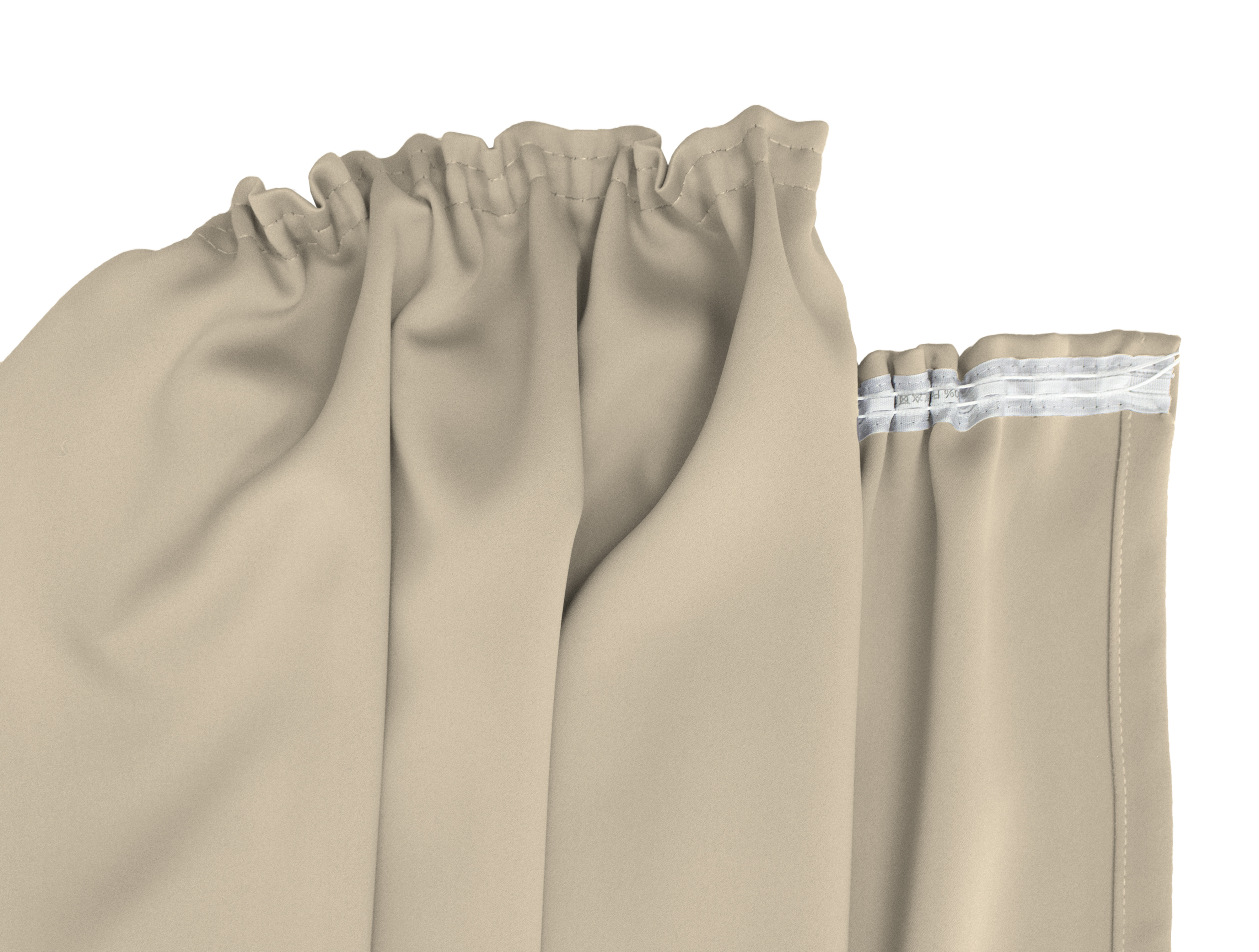 Beige Kräuselband Detail